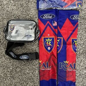 Real Salt Lake Arm Sleeves and Clear Bag Set
